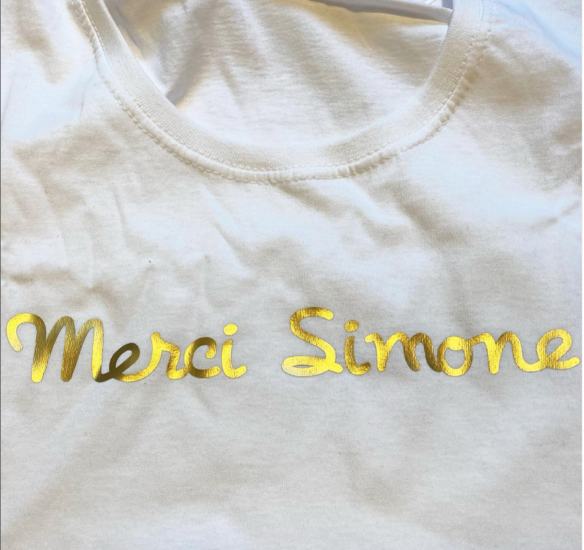 Merci Simone T shirt Yiddish Mamma Yiddish Mamma